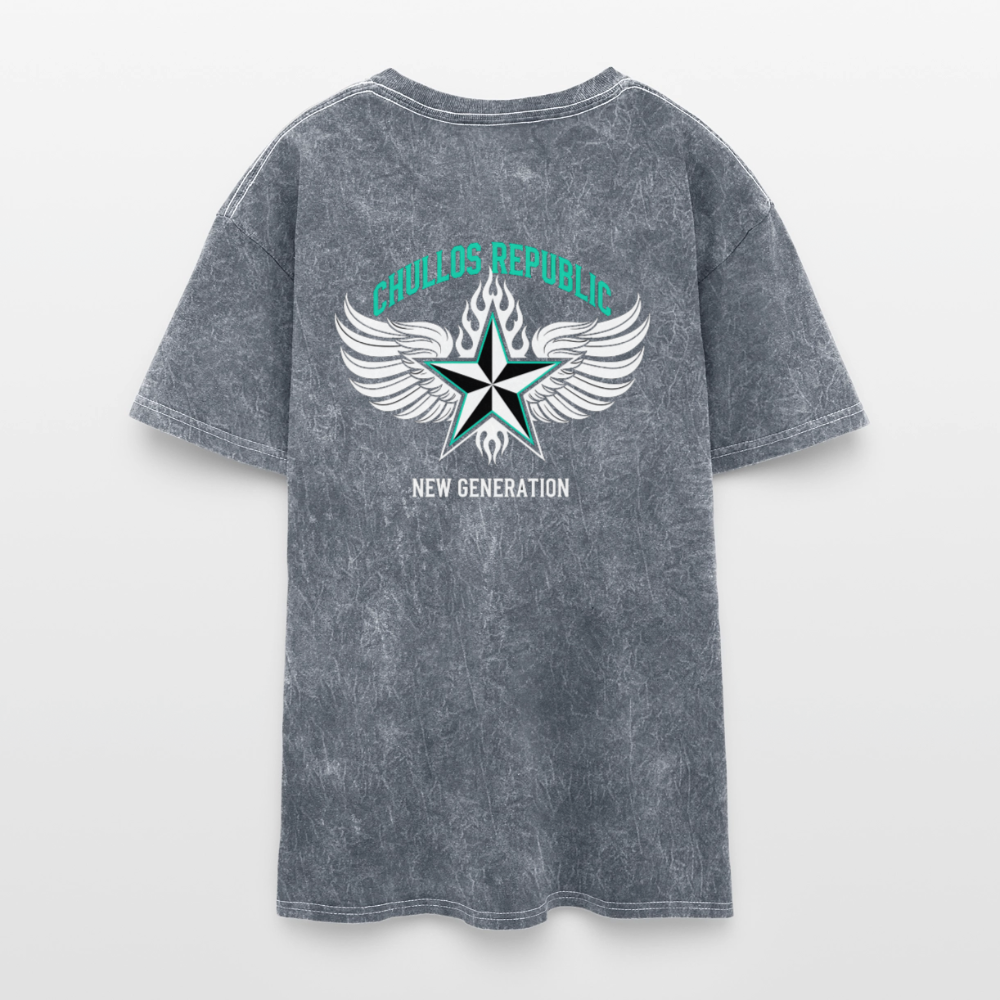 Chullos Republic — The CR Seal Mineral Washed Tee - mineral grey