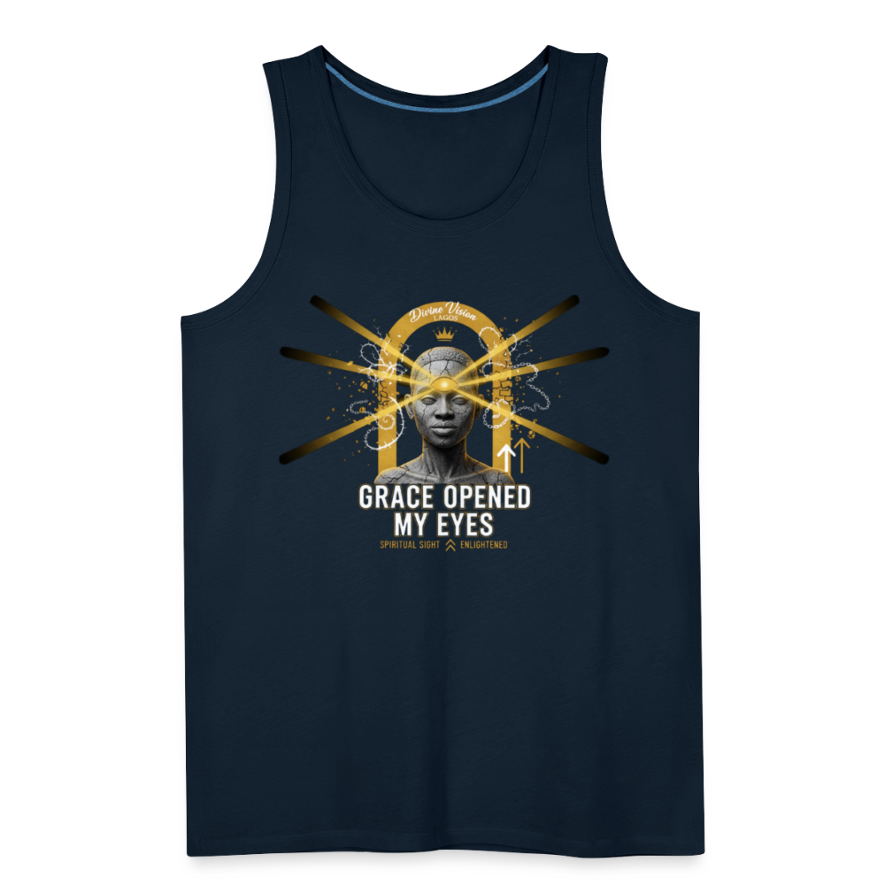 CR - Men's Premium Tank Top - Grace Opened My Eyes shop the vibe at chullosrepublic.com