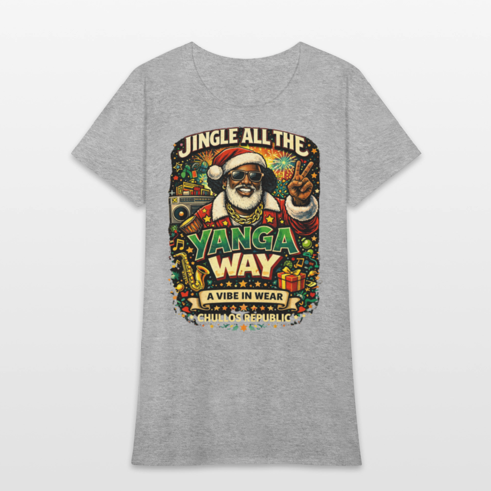 Jingle All The Yanga Way | Women's T-Shirt - heather gray