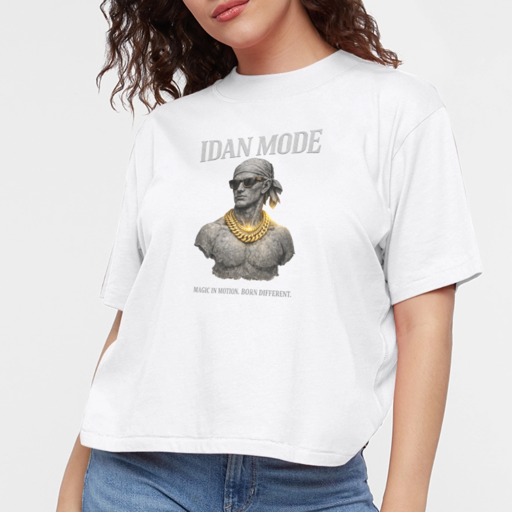 IDAN MODE | Women's Boxy Tee - white