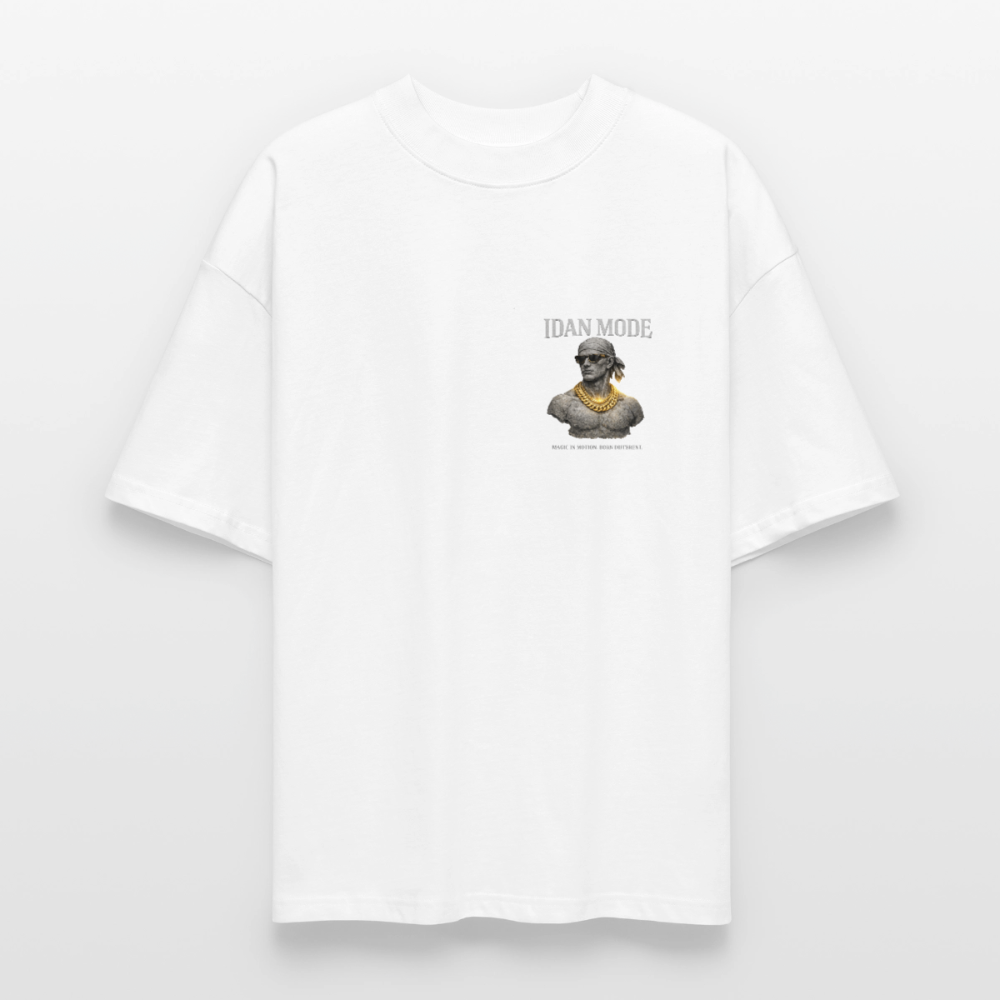 IDAN MODE BRUTALIST MOCK-NECK TEE - white