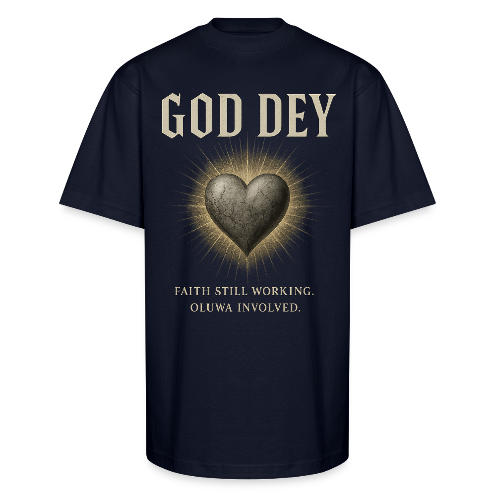 CR - God Dey | Active Faith - Unisex Oversized Heavyweight T-Shirt shop the vibe at chullosrepublic.com