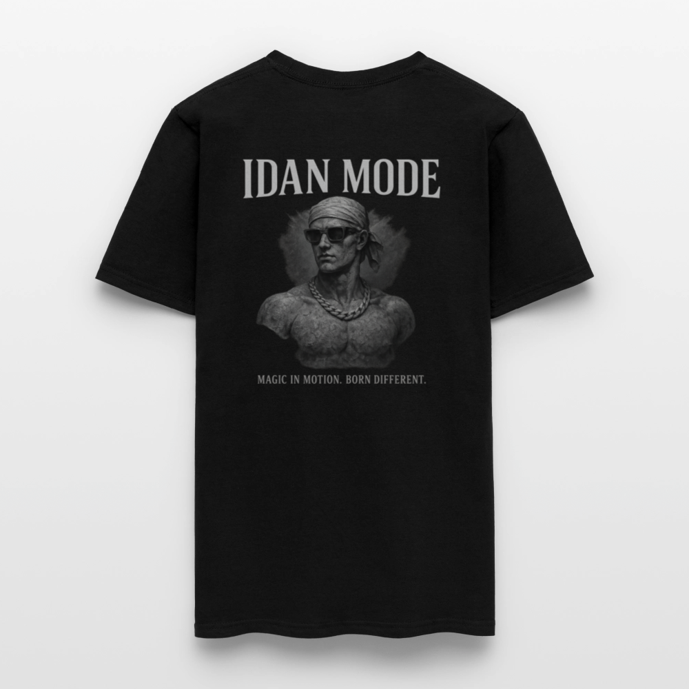 Men's T-Shirt | IDAN MODE Back Print - black
