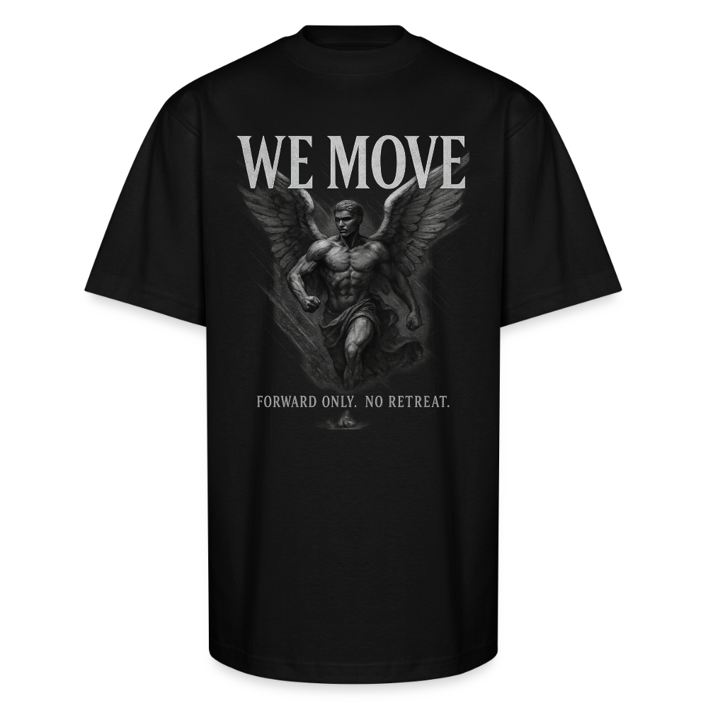 CR - We Move - Forward Only | Male Angel - Unisex Oversized Heavyweight T-Shirt shop the vibe at chullosrepublic.com