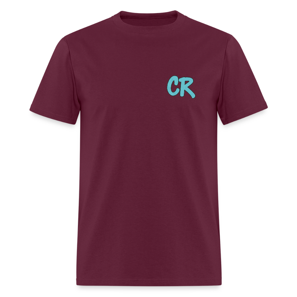 Men's IM ACTIVE T-Shirt | Front & Back - burgundy