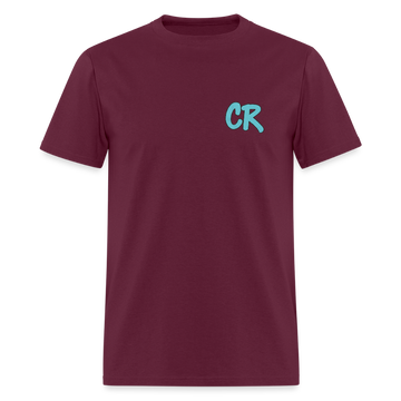Men's IM ACTIVE T-Shirt | Front & Back - burgundy