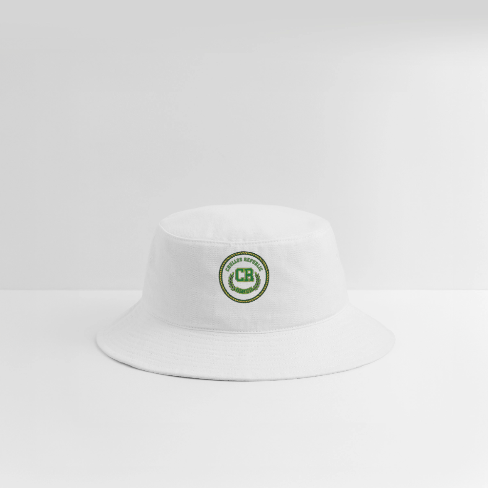 Signature Bucket Hat - white