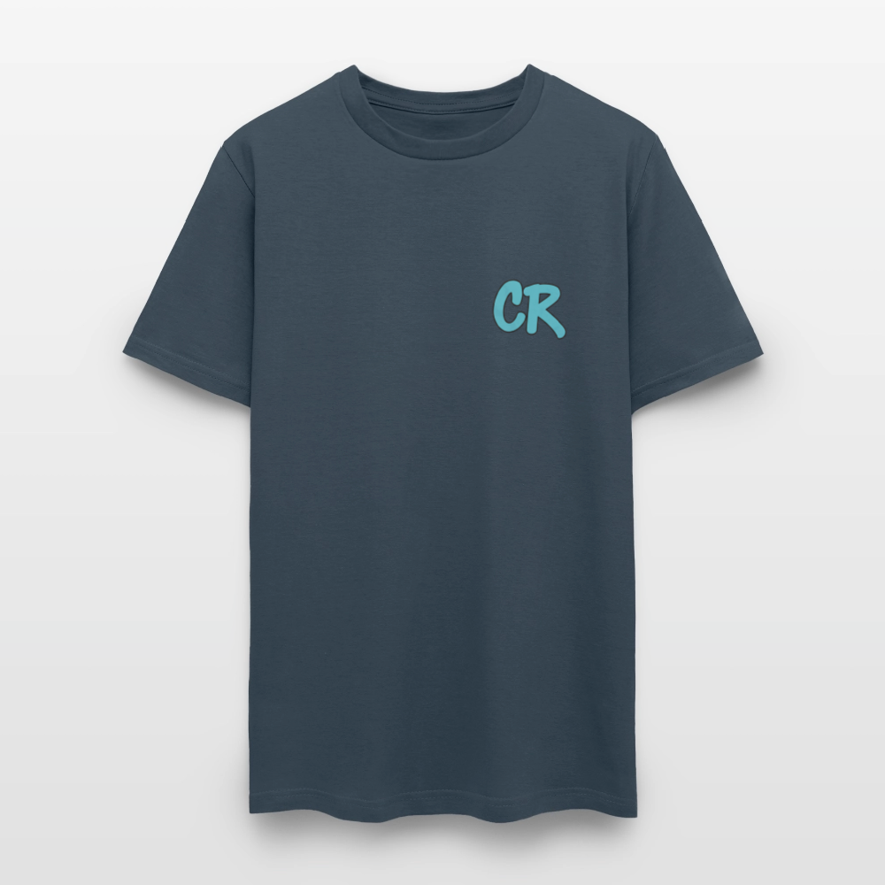 Men's T-Shirt | CHOP LIFE Back Print -  blue dusk