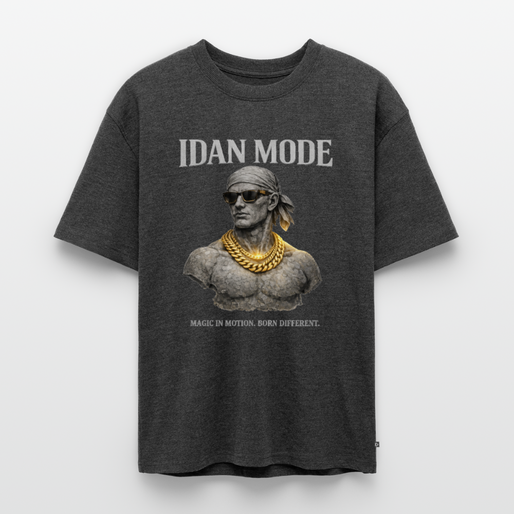 IDAN Mode - Unisex Oversized Organic T-Shirt | Lagos Streetwear - heather anthracite