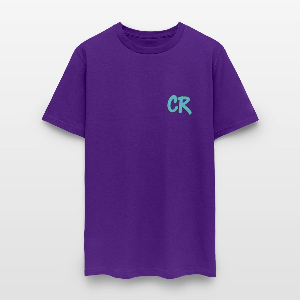 Men's T-Shirt | IDAN MODE Back Print - purple