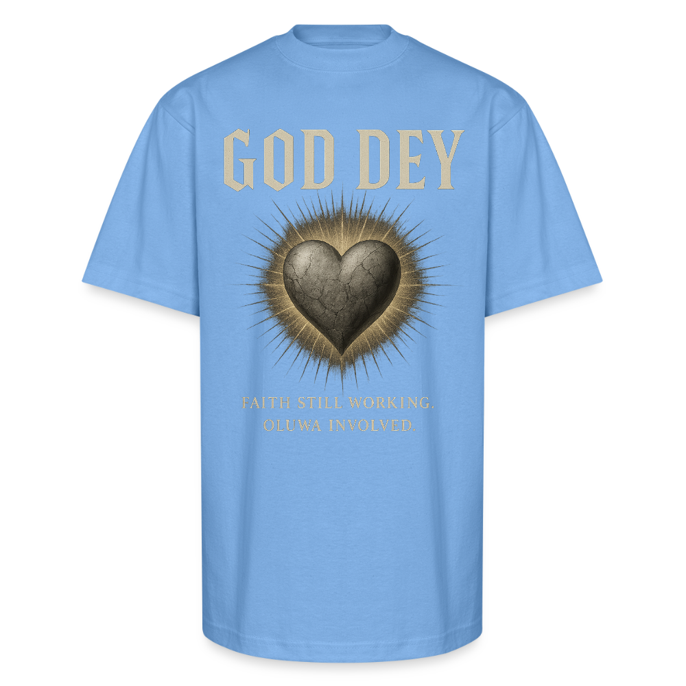 CR - God Dey | Active Faith - Unisex Oversized Heavyweight T-Shirt shop the vibe at chullosrepublic.com