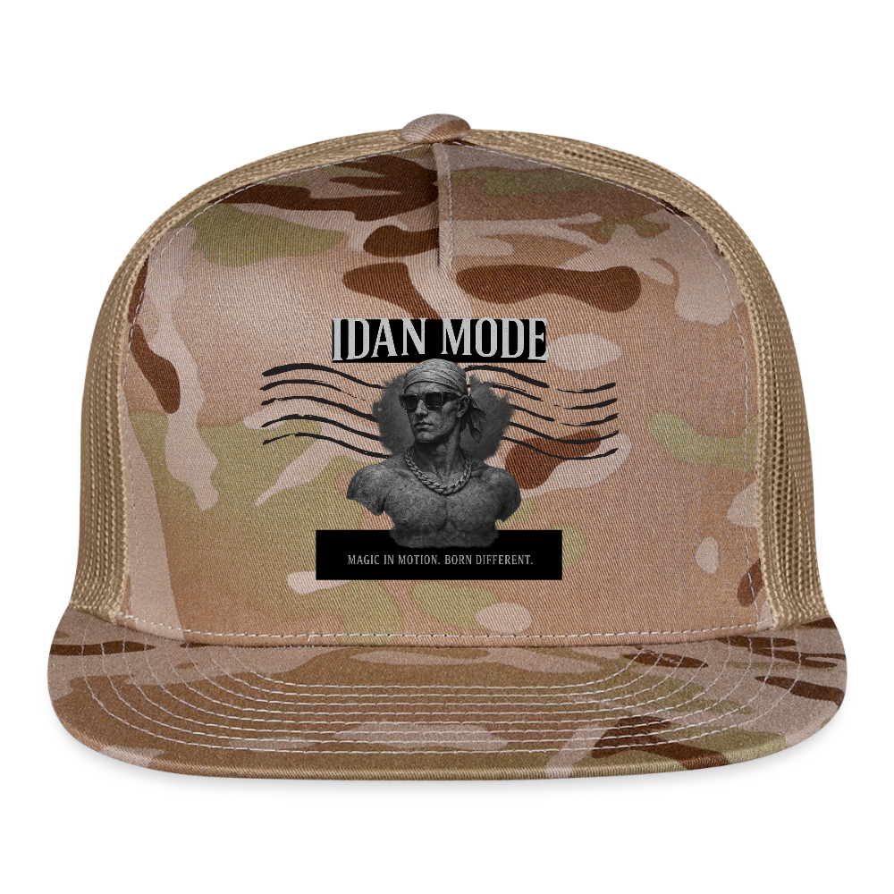 IDAN MODE Trucker Cap – Lagos Streetwear - MultiCam\tan