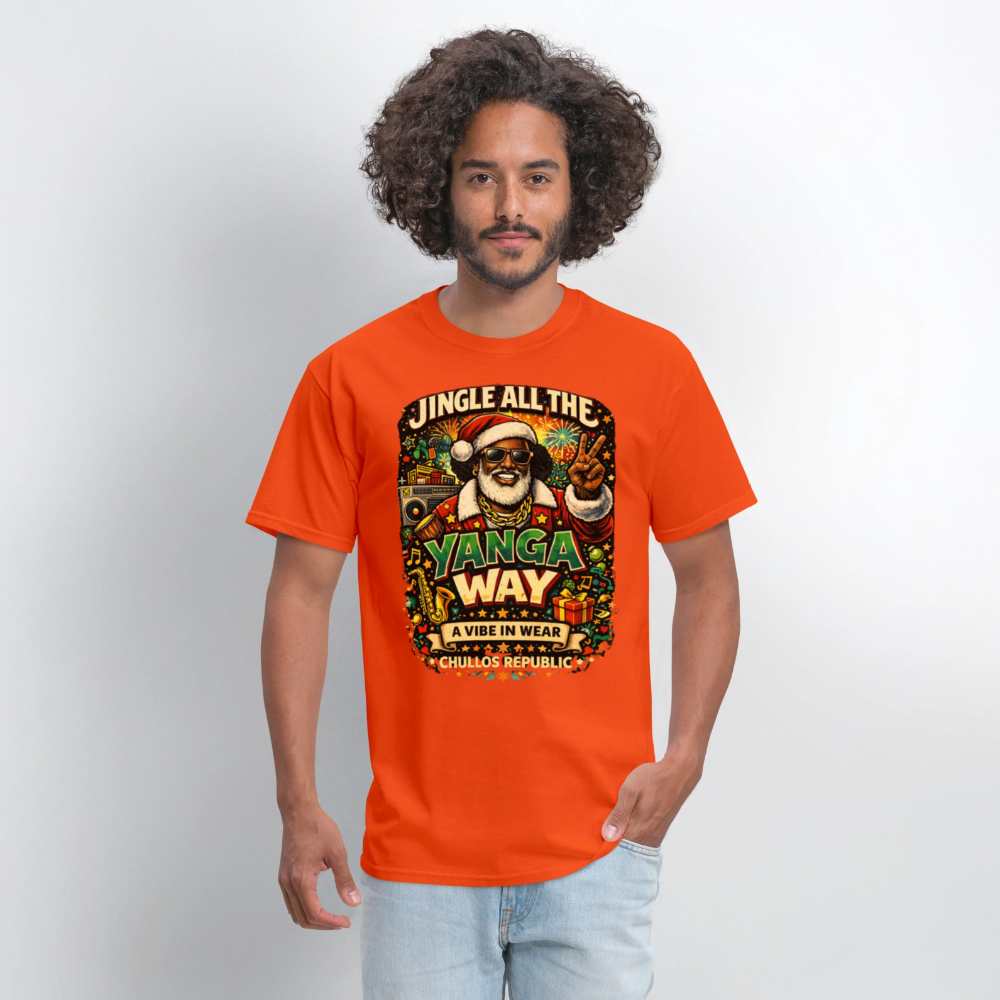 Jingle All The Yanga Way | Men's T-Shirt - orange