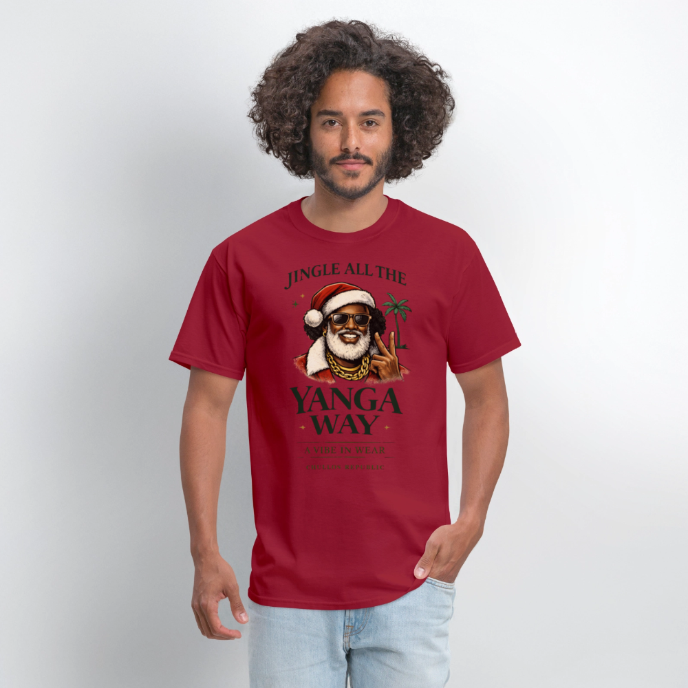 Christmas Yanga way | Men's T-Shirt - dark red