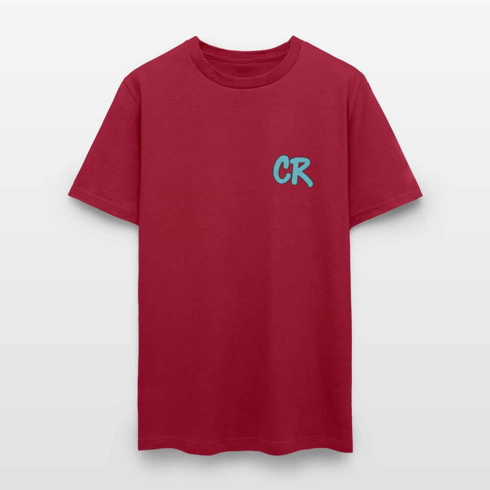 Men's T-Shirt | CHOP LIFE Back Print - dark red