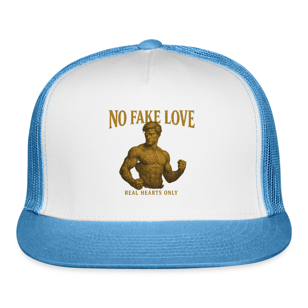 CR - No Fake Love - Real Hearts Only | Trucker Hat shop the vibe at chullosrepublic.com