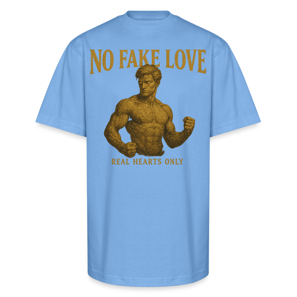 CR - No Fake Love - Real Hearts Only | Unisex Oversized HQ T-Shirt shop the vibe at chullosrepublic.com