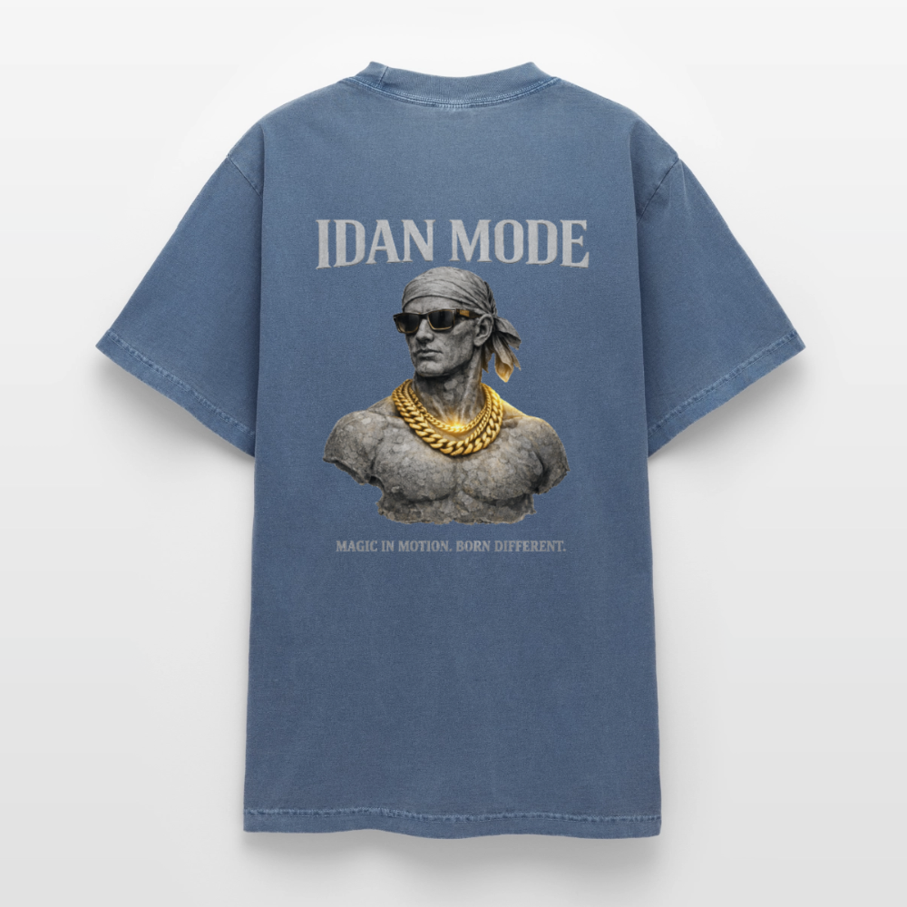 "IDAN MODE" HEAVYWEIGHT WASHED T-SHIRT // FP-B - denim