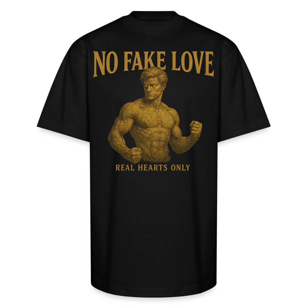 CR - No Fake Love - Real Hearts Only | Unisex Oversized HQ T-Shirt shop the vibe at chullosrepublic.com