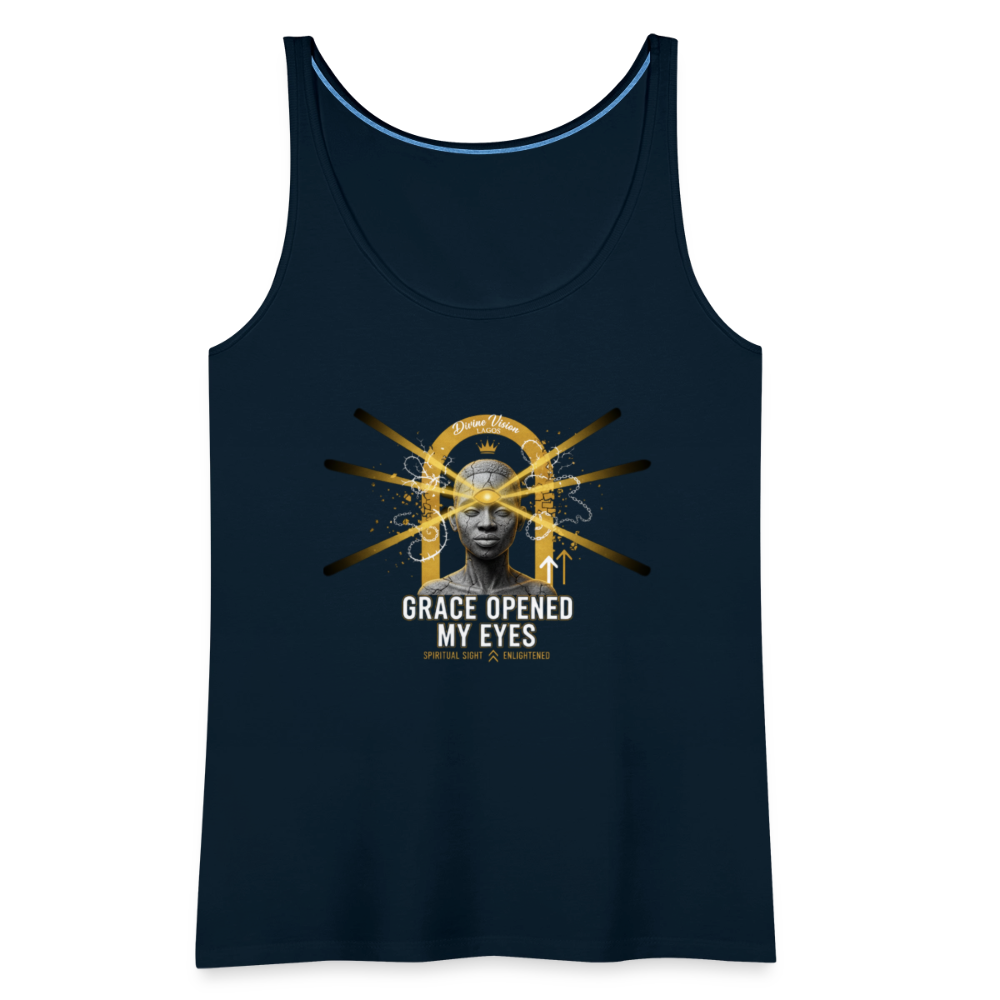 CR - Women's Premium Tank Top - Grace Opened My Eyes shop the vibe at chullosrepublic.com