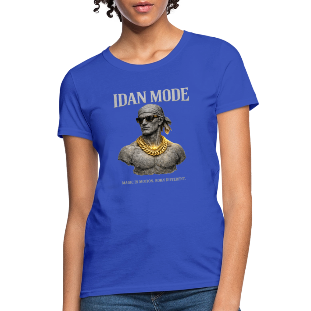 IDAN Mode - Women's T-Shirt | Lagos Streetwear - royal blue