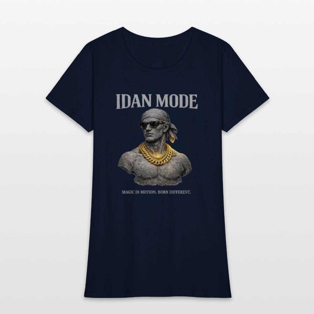 IDAN Mode - Women's T-Shirt | Lagos Streetwear - navy