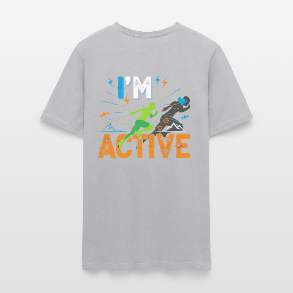 Men's IM ACTIVE T-Shirt | Front & Back - rock