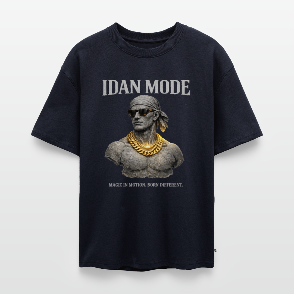 IDAN Mode - Unisex Oversized Organic T-Shirt | Lagos Streetwear - navy