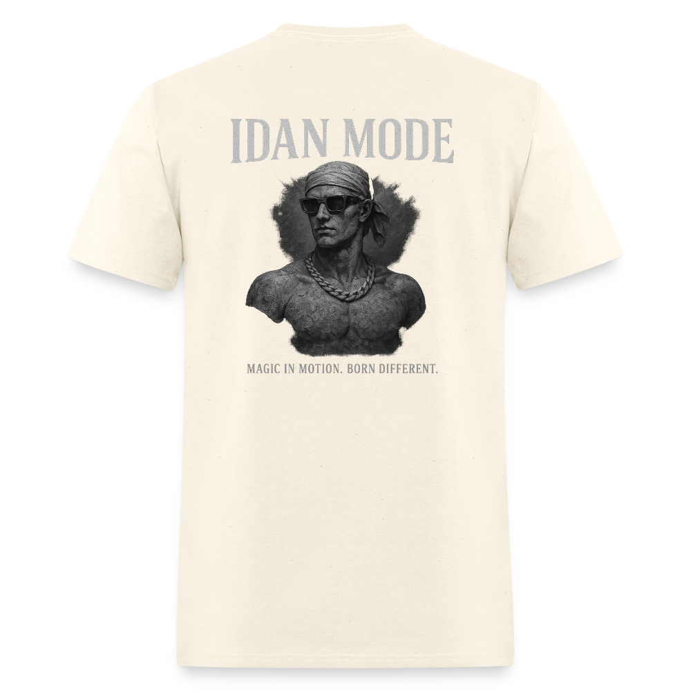 Men's T-Shirt | IDAN MODE Back Print - sweet cream heather