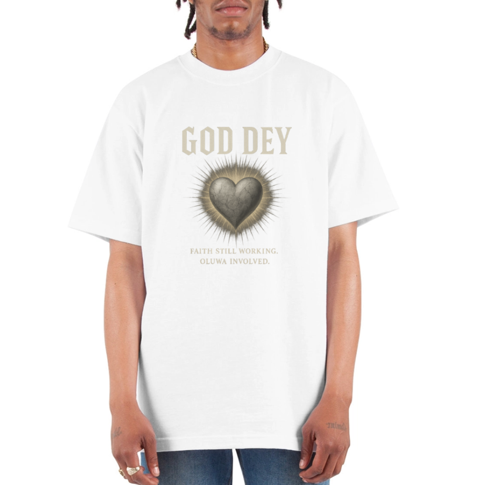 CR - God Dey | Active Faith - Unisex Oversized Heavyweight T-Shirt shop the vibe at chullosrepublic.com
