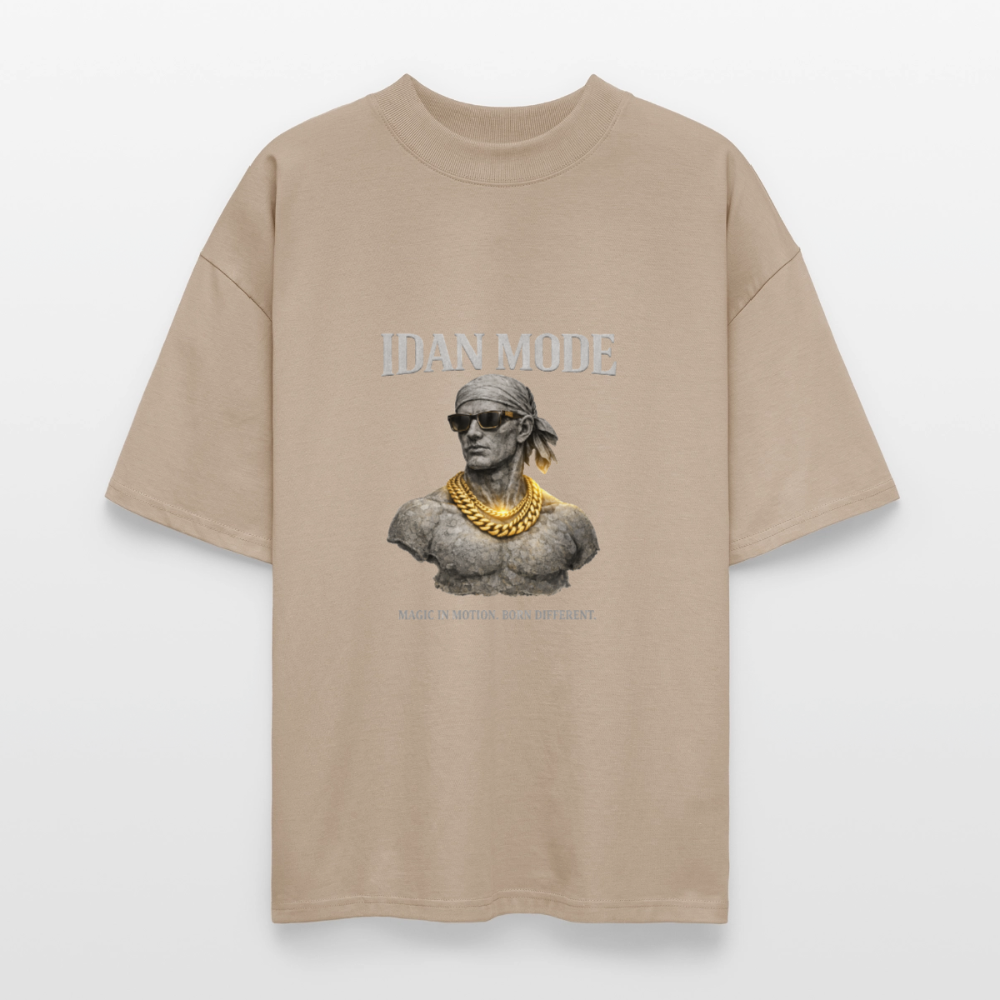 IDAN MODE BRUTALIST MOCK-NECK TEE // FC - stone