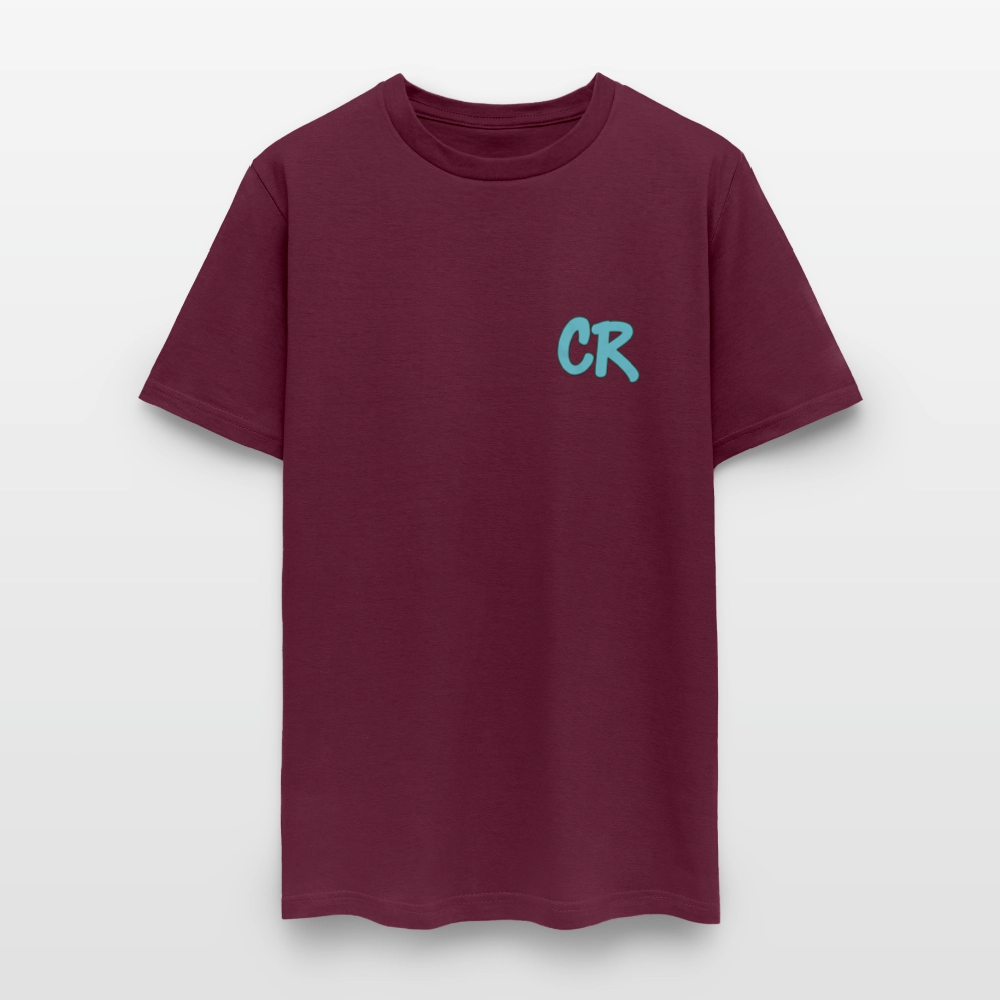 Men's T-Shirt | IDAN MODE Back Print - burgundy