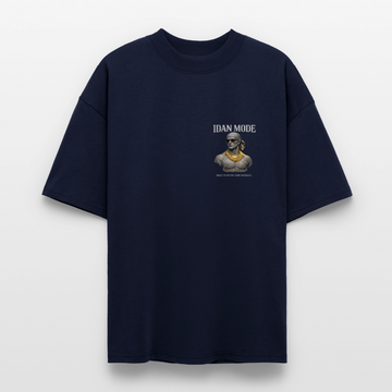 IDAN MODE BRUTALIST MOCK-NECK TEE - french navy