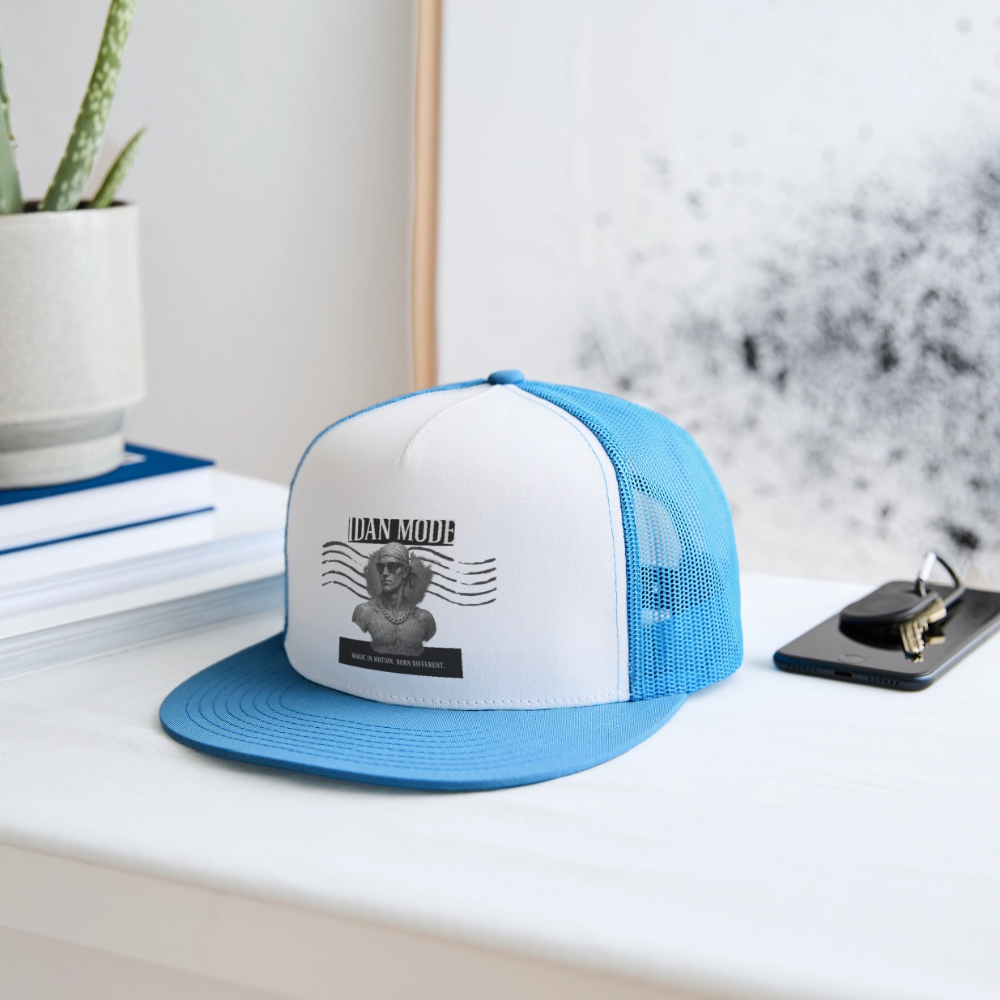 IDAN MODE Trucker Cap – Lagos Streetwear - white/blue
