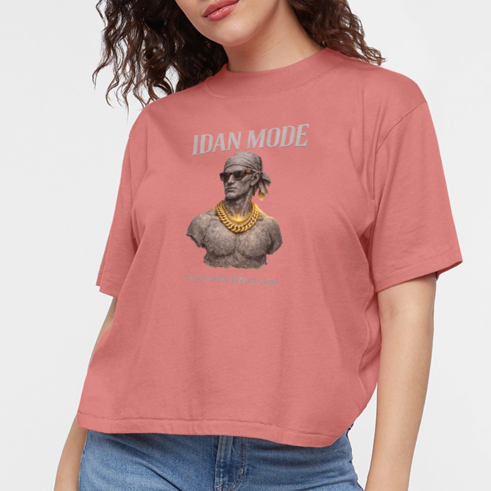 IDAN MODE | Women's Boxy Tee - mauve