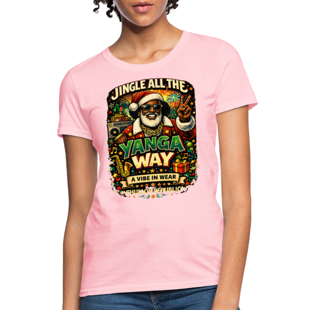 Jingle All The Yanga Way | Women's T-Shirt - pink