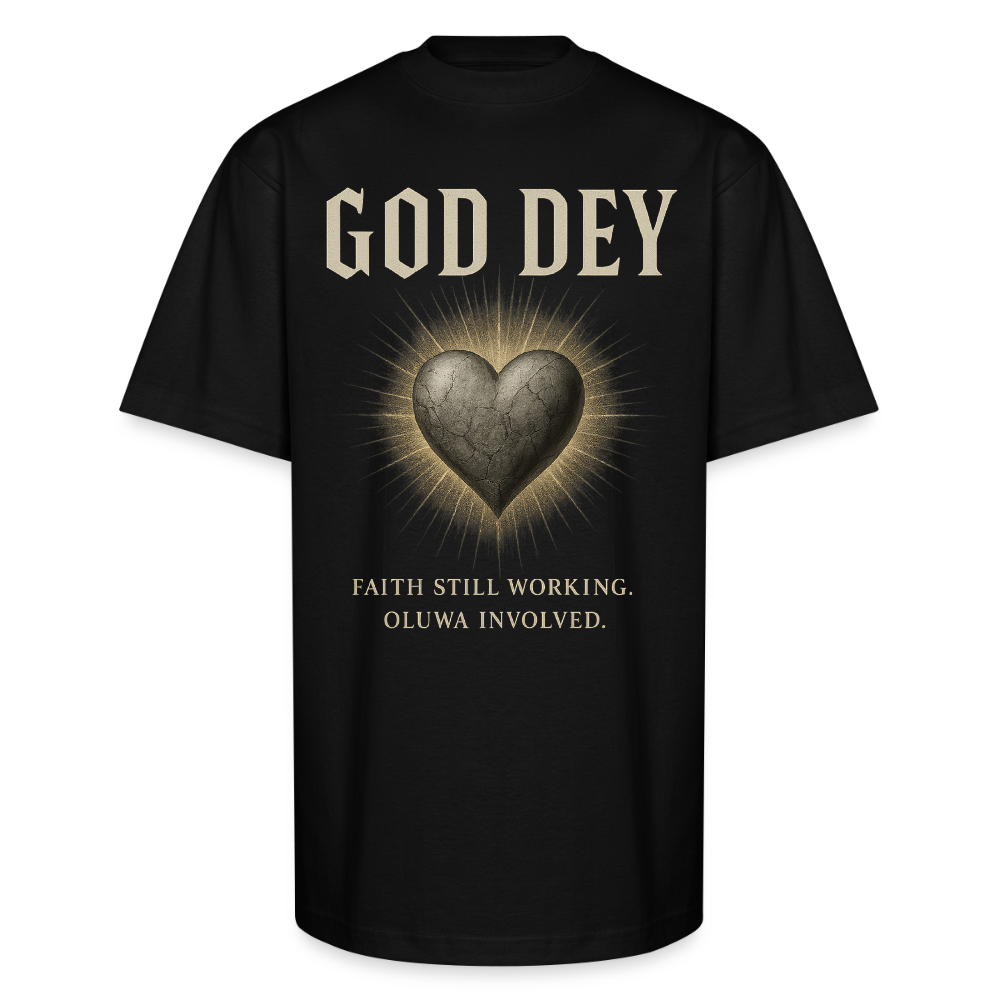 CR - God Dey | Active Faith - Unisex Oversized Heavyweight T-Shirt shop the vibe at chullosrepublic.com