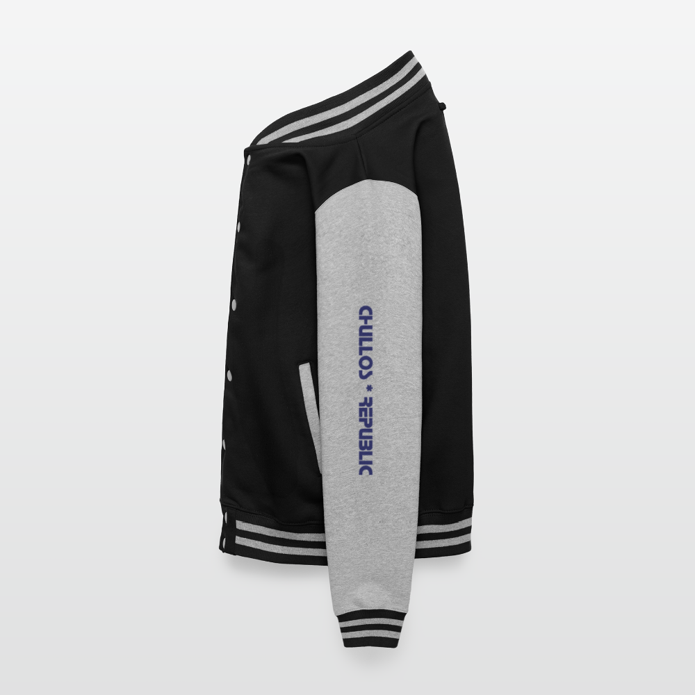 I'm Active | Unisex College Sweat Jacket - black/heather grey