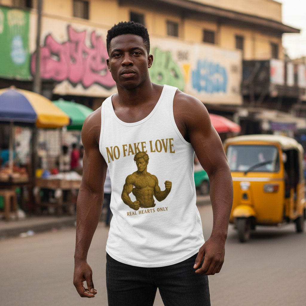 No Fake Love Men's Tank – Lagos Streetwear