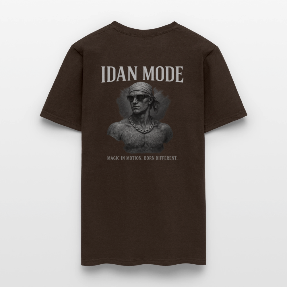 Men's T-Shirt | IDAN MODE Back Print - brown