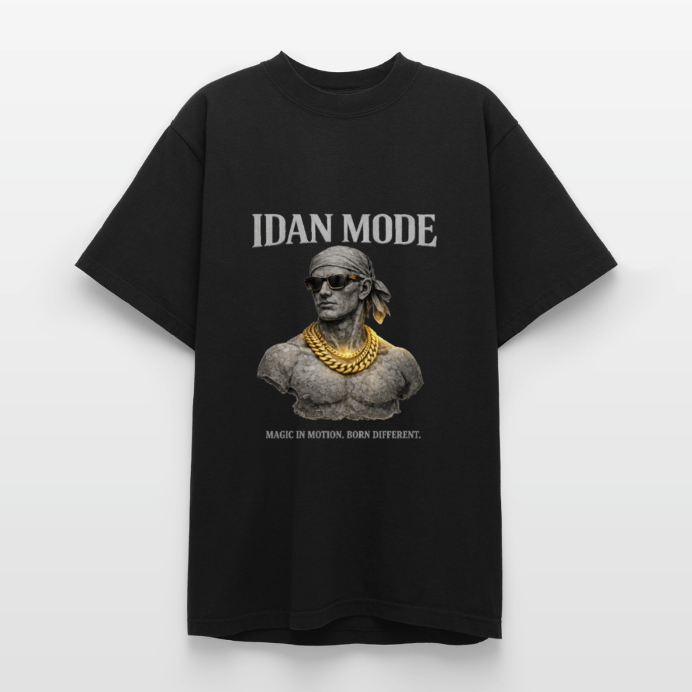 "IDAN MODE" HEAVYWEIGHT WASHED T-SHIRT // FC - black