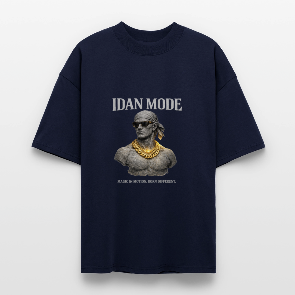 IDAN MODE BRUTALIST MOCK-NECK TEE // FC - french navy