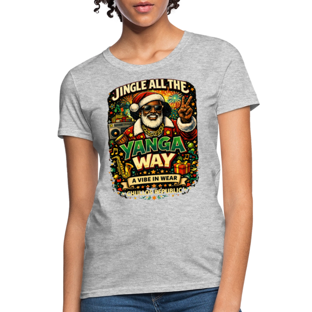 Jingle All The Yanga Way | Women's T-Shirt - heather gray