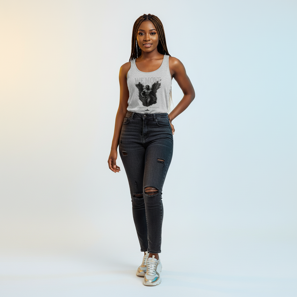 CR  - WE MOVE | Forward Only. No Retreat. Women's Premium Tank Top shop the vibe at chullosrepublic.com