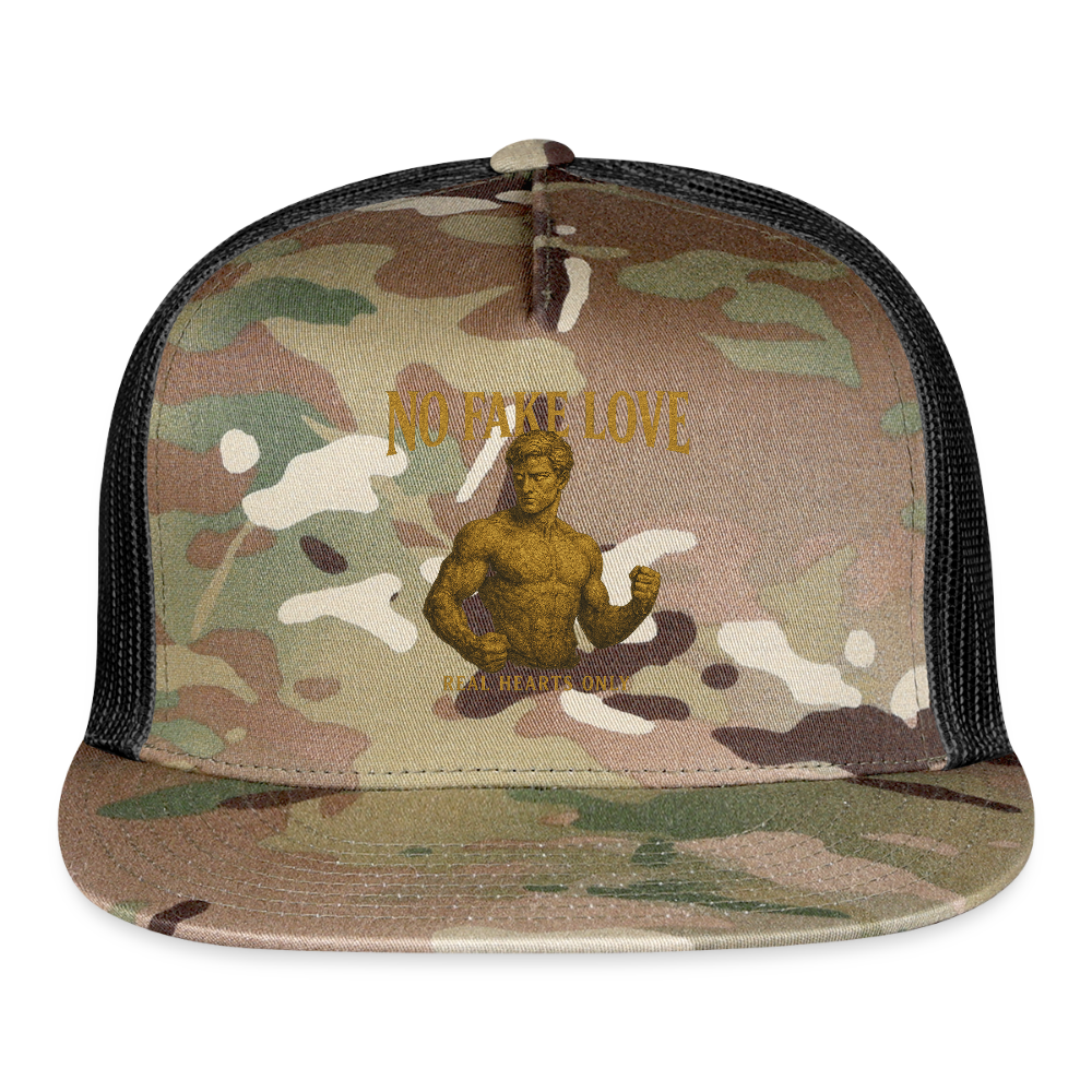 CR - No Fake Love - Real Hearts Only | Trucker Hat shop the vibe at chullosrepublic.com