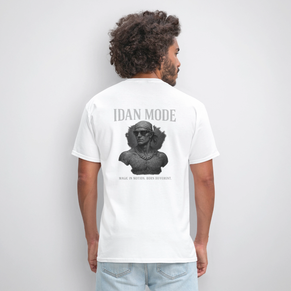 Men's T-Shirt | IDAN MODE Back Print - white