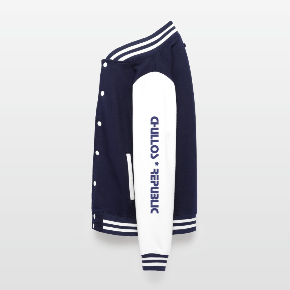Chullos Republic - Unisex College Signature Jacket - navy/white