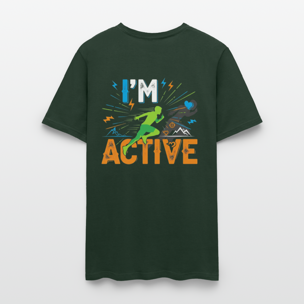 Men's IM ACTIVE T-Shirt | Front & Back - forest green