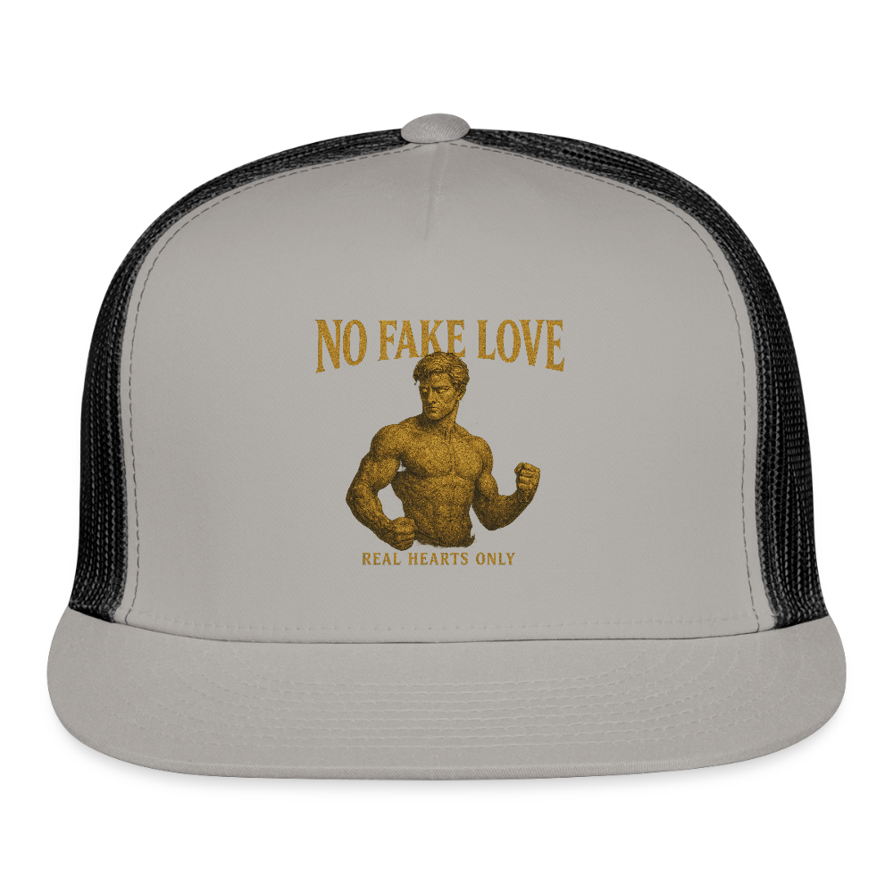 CR - No Fake Love - Real Hearts Only | Trucker Hat shop the vibe at chullosrepublic.com