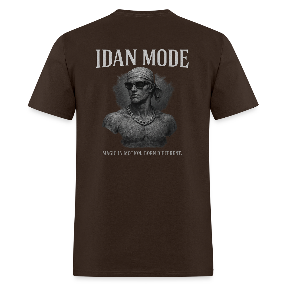 Men's T-Shirt | IDAN MODE Back Print - brown